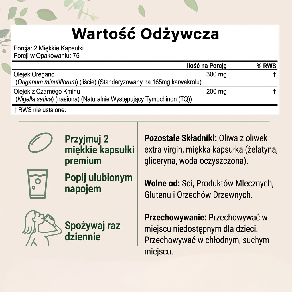 Purexa – olejek oregano z olejem z czarnuszki